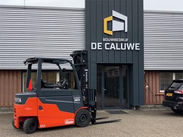 Toyota 9FBM30T heftruck voor Bouwbedrijf De Caluwe