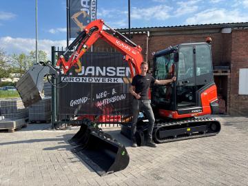 Nieuwe Kubota KX 027-4 HI voor T. Jansen Grondwerk Terneuzen