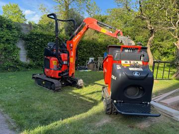 Kubota minigraver en dumper voor Hoveniersbedrijf Boot Kortgene