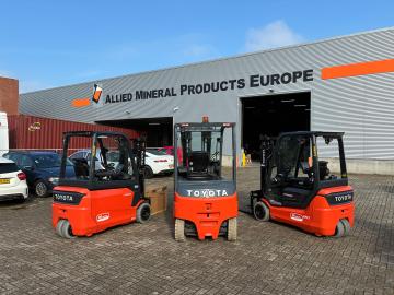 Drie Toyota heftrucks geleverd in Tholen
